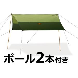 タープテント 3m ポール付 UV95%カット ヘキサタープ  キャンプ　BBQ｜carparts-choice
