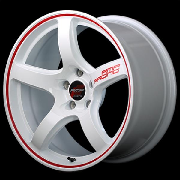 MID RMP Racing R50 17インチ 7J 5H114.3 +48 ホワイト/リムレッド...