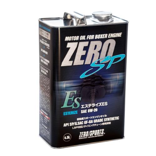 ZERO SPORTS（ゼロスポーツ） エンジンオイル　エステライズES　4.5L缶 0W20