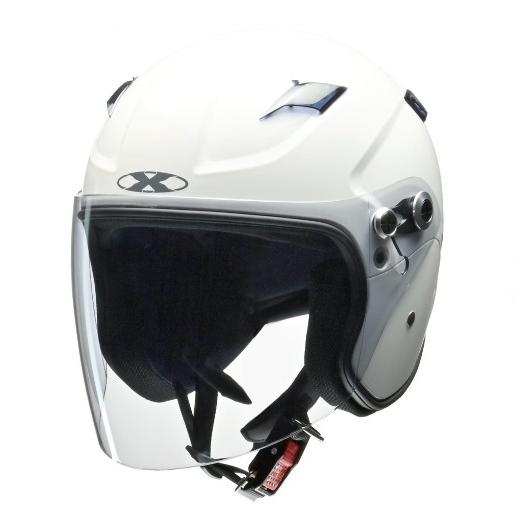 セミジェットヘルメット　X-AIR RAZZO STRADA　ホワイト　LL(61〜62cm未満)サ...
