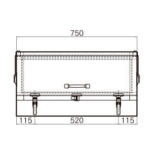 ステンレス工具箱 HKK-500B(SUS304) 日本ボデーパーツ工業 日本ボデーパーツ工業 JB 工具箱 ステンレス SUS304Bタイプ HKK
