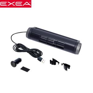 EXEA 星光産業 スリムタイプ 扇風機 USBソケット付属 ヘッドレストスティックファン