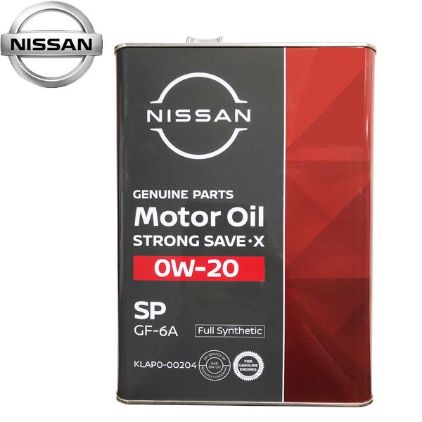 日産 純正 エンジンオイル ガソリン車用 SP ストロングセーブ X 0W-20 4L KLAP0-...