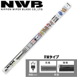 NWB 日本ワイパーブレード グラファイトワイパー替ゴム RWタイプ GR17 375mm RW2G｜carpartstsc