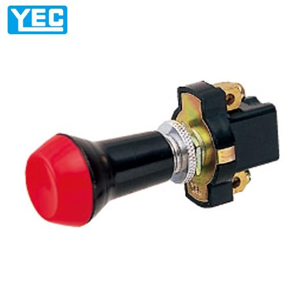 YEC 山口電機工業 引出スイッチ ビス式 2P 24V 赤 電球付 PS06R04