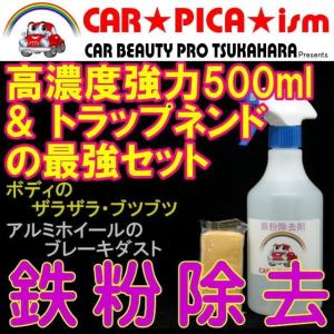 鉄粉除去剤 500ml トラップネンドSET 濃いから効く PRO用原液タイプ 鉄粉除去の決定版 業務用 ブレーキダスト ボディ 融雪剤