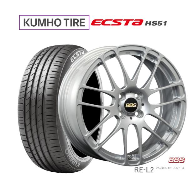 サマータイヤ ホイール4本セット BBS JAPAN RE-L2 クムホ ECSTA HS51 16...