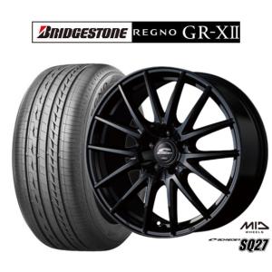 サマータイヤ ホイール4本セット MID シュナイダー SQ27 ブリヂストン REGNO レグノ GR-XII 185/60R15｜carport-maluzen