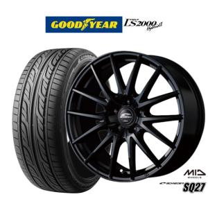 サマータイヤ ホイール4本セット MID シュナイダー SQ27 グッドイヤー イーグル LS2000 ハイブリッド2(HB2) 215/45R17