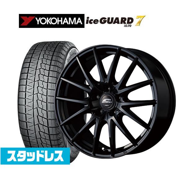 スタッドレスタイヤ ホイール4本セット MID シュナイダー SQ27 ヨコハマ アイスガード IG...