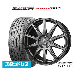 スタッドレスタイヤ ホイール4本セット BADX ロクサーニスポーツ SP10 ブリヂストン BLIZZAK ブリザック VRX3 185/65R15｜carport-maluzen