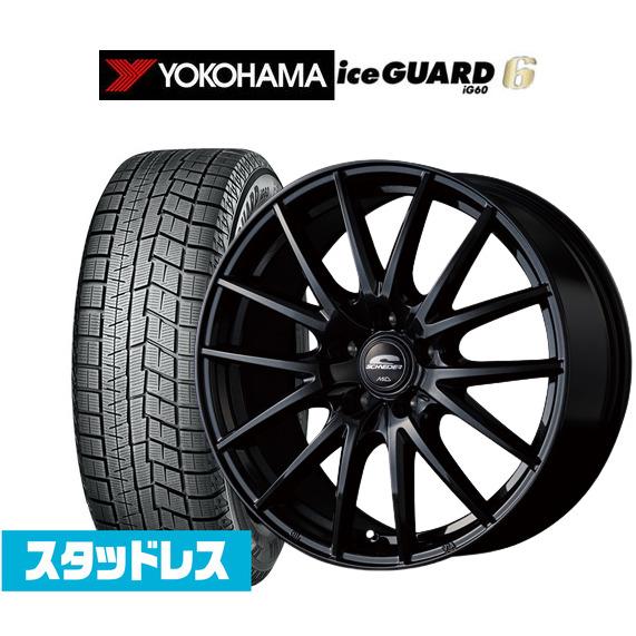 スタッドレスタイヤ ホイール4本セット MID シュナイダー SQ27 ヨコハマ アイスガード IG...