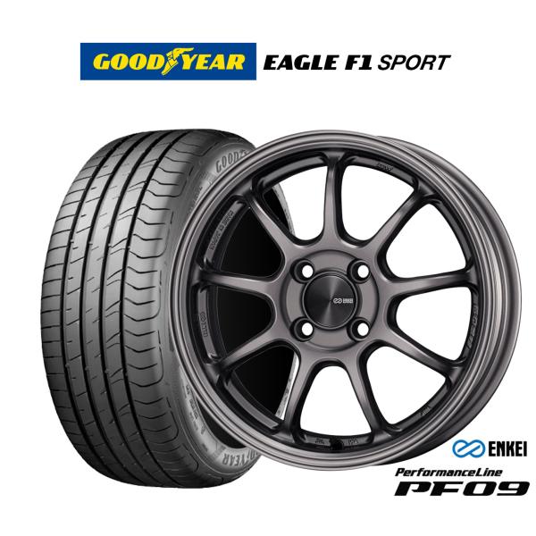サマータイヤ ホイール4本セット エンケイ PF09 グッドイヤー イーグル F1 SPORT 19...
