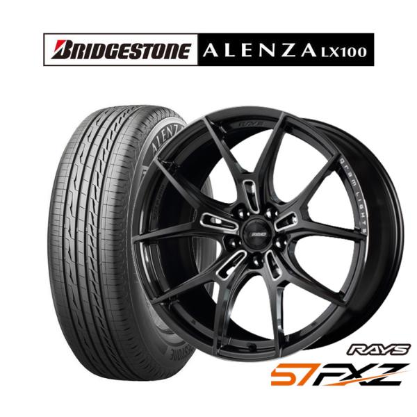 サマータイヤ ホイール4本セット レイズ グラムライツ 57 FXZ ブリヂストン ALENZA ア...
