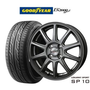 サマータイヤ ホイール4本セット BADX ロクサーニスポーツ SP10 グッドイヤー イーグル LS2000 ハイブリッド2(HB2) 165/50R15｜カーポートマルゼン