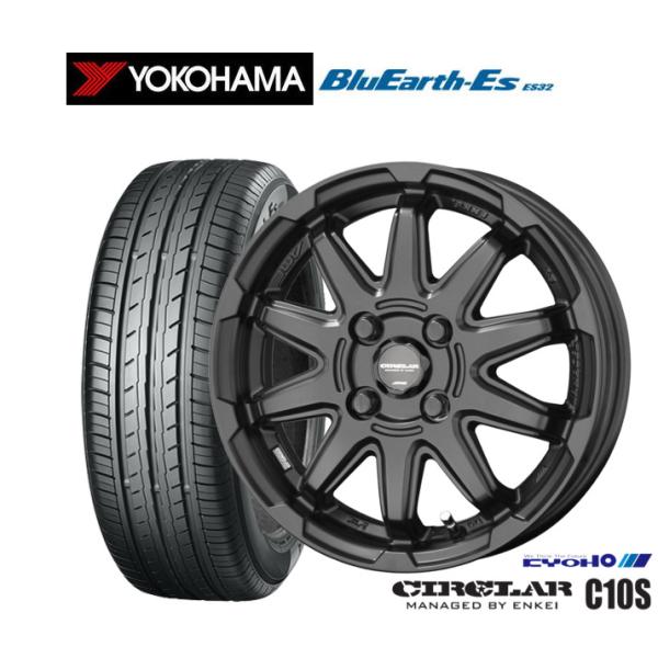 サマータイヤ ホイール4本セット KYOHO サーキュラー C10S ヨコハマ BluEarth-E...