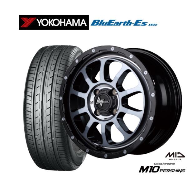 サマータイヤ ホイール4本セット MID ナイトロパワー M10 パーシング KC ヨコハマ Blu...