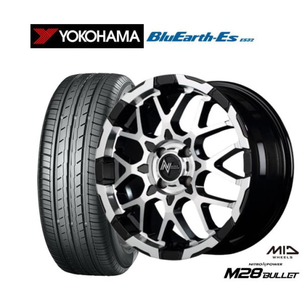 サマータイヤ ホイール4本セット MID ナイトロパワー M28 バレット KC ヨコハマ BluE...