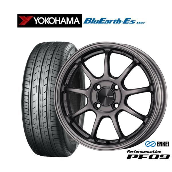 サマータイヤ ホイール4本セット エンケイ PF09 ヨコハマ BluEarth-ES ブルーアース...