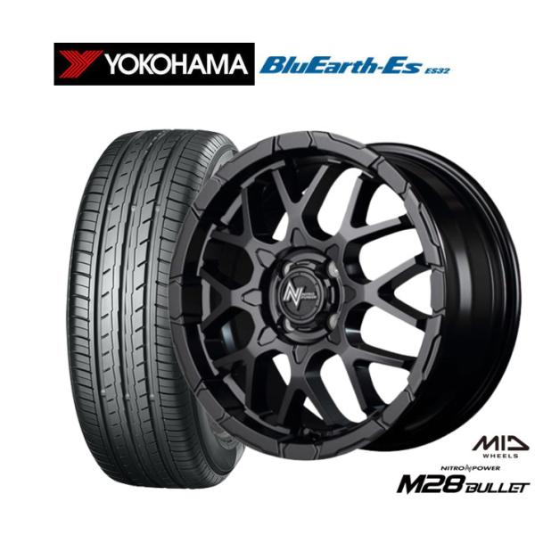 サマータイヤ ホイール4本セット MID ナイトロパワー M28 バレット KC ヨコハマ BluE...