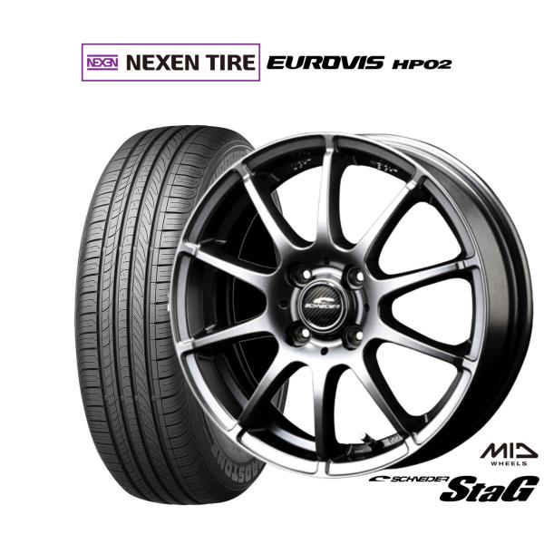 サマータイヤ ホイール4本セット MID シュナイダー スタッグ NEXEN ネクセン ロードストー...