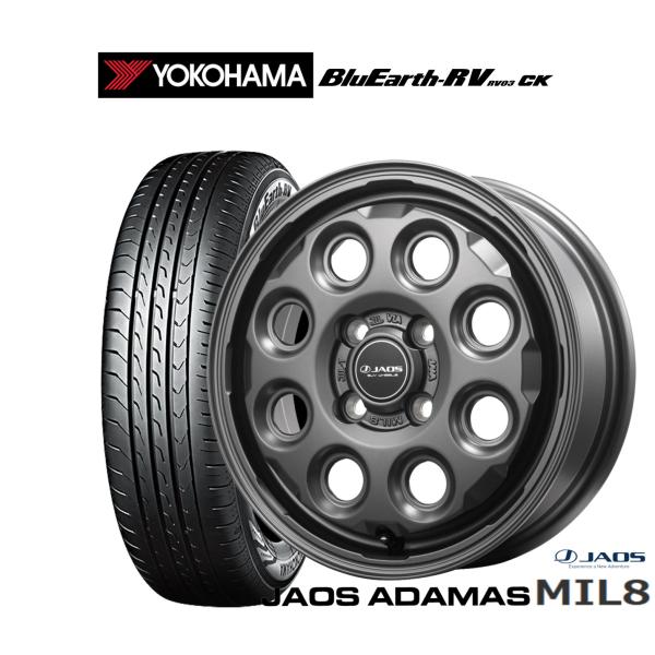 サマータイヤ ホイール4本セット JAOS ジャオス アダマス MIL-8 ヨコハマ BluEart...