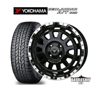 オフロードタイヤ ホイール4本セット BADX ロクサーニ バトルシップ NEO(ネオ)(4-100) ヨコハマ GEOLANDAR ジオランダー AT(G015) 165/55R15｜カーポートマルゼン
