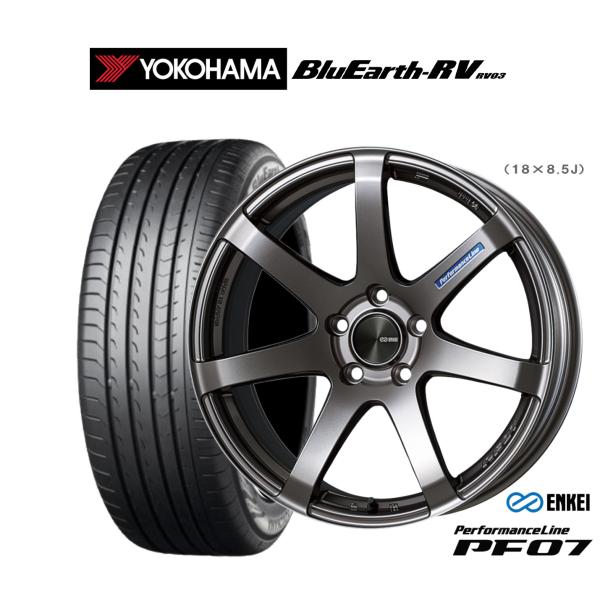 サマータイヤ ホイール4本セット エンケイ PF07 ヨコハマ BluEarth ブルーアース RV...