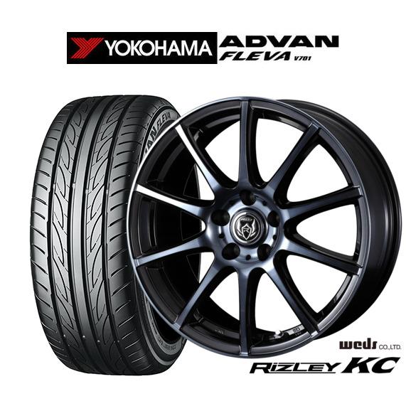 サマータイヤ ホイール4本セット ウェッズ ライツレー KC ヨコハマ ADVAN アドバン フレバ...