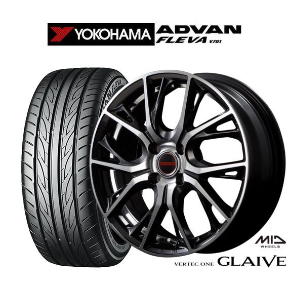 サマータイヤ ホイール4本セット MID ヴァーテック ワン グレイブ ヨコハマ ADVAN アドバ...