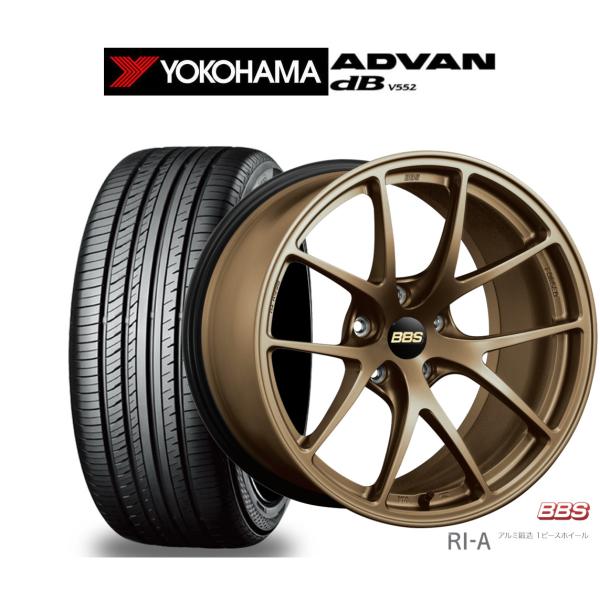 サマータイヤ ホイール4本セット BBS JAPAN RI-A ヨコハマ ADVAN アドバン dB...