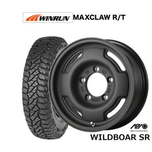 サマータイヤ ホイール4本セット アピオ WILDBOAR SR WINRUN ウインラン MAXCLAW R/T(ホワイトレター) 185/85R16｜carport-maluzen