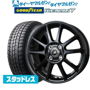 スタッドレスタイヤ ホイール4本セット インターミラノ AZ-SPORTS SK-510 グッドイヤー ICE NAVI アイスナビ 7 日本製 (2022年製)  165/65R15