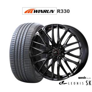 サマータイヤ ホイール4本セット ウェッズ レオニス SK BLACK METAL EDITION WINRUN ウインラン R330 235/40R19｜carport-maluzen