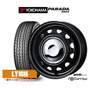 デイトナ　MLJ SSブラック　14インチ　ヨコハマ　パラダ　165/55R14 PARADA PA03 MLJ デイトナSS 14X5.0J 4H/100 +42 ヨコハマ