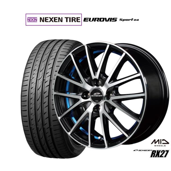 サマータイヤ ホイール4本セット MID シュナイダー RX27 NEXEN ネクセン ロードストー...