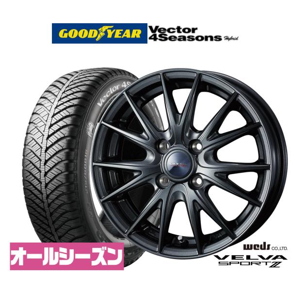 オールシーズンタイヤ ホイール4本セット ウェッズ ヴェルヴァ SPORT2 (スポルト2) グッド...