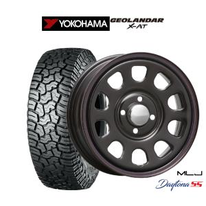 サマータイヤ ホイール4本セット MLJ デイトナ SS ヨコハマ GEOLANDAR ジオランダー X-AT (G016) 165/65R14｜carport-maluzen