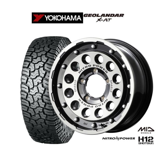 サマータイヤ ホイール4本セット MID ナイトロパワー H12 ショットガン ヨコハマ GEOLA...