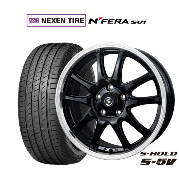 サマータイヤ ホイール4本セット BADX エスホールド S-5V(5穴) NEXEN N FERA...