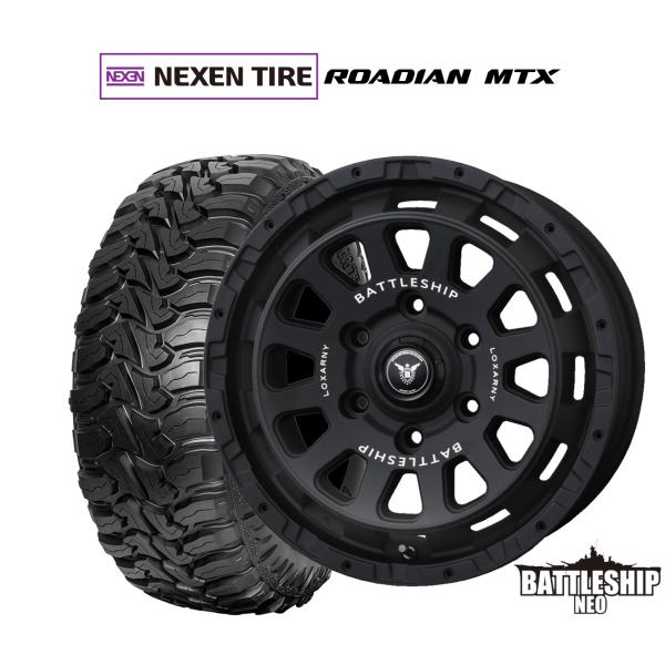 オフロードタイヤ ホイール4本セット BADX ロクサーニ バトルシップ NEO(ネオ) NEXEN...