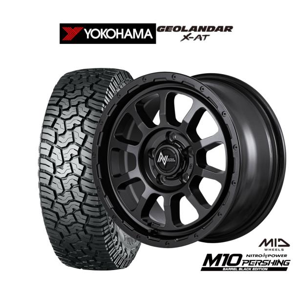 オフロードタイヤ ホイール4本セット MID ナイトロパワー M10 パーシング S BARREL ...