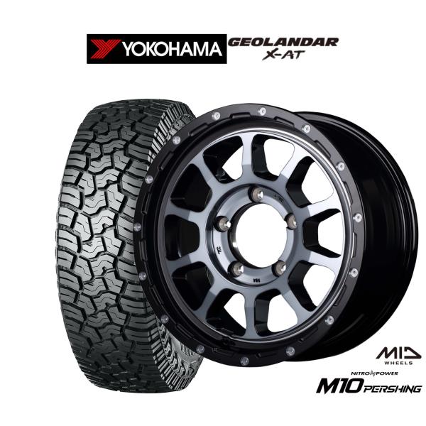 サマータイヤ ホイール4本セット MID ナイトロパワー M10 パーシングJ ヨコハマ GEOLA...