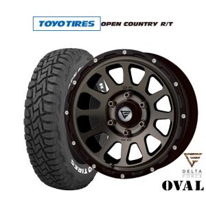OPEN COUNTRY M/T デルタフォースタイヤセット 単品購入不可 DELTA FORCE OVERLANDER 16x7.0 5/114.3 +35 MB マットブラック