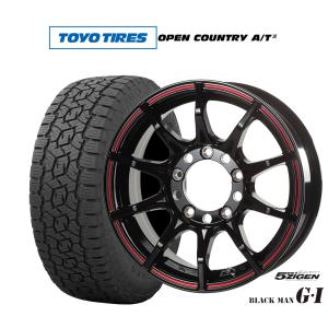 サマータイヤ ホイール4本セット 5ZIGEN ゴジゲン ブラックマン ジーアイ トーヨータイヤ オープンカントリー A/T III (AT3) 175/80R16｜carport-maluzen