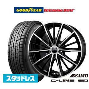 【2023年製】スタッドレスタイヤ ホイール4本セット BADX AMD G-Line SP グッドイヤー ICE NAVI アイスナビ SUV 225/70R16｜carport-maluzen