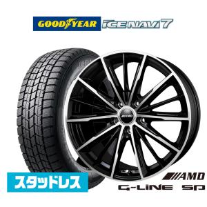 【2023年製】スタッドレスタイヤ ホイール4本セット BADX AMD G-Line SP グッドイヤー ICE NAVI アイスナビ 7 日本製  205/65R16