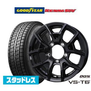 【2023年製】スタッドレスタイヤ ホイール4本セット BADX D,O,S(DOS) VS-T6 グッドイヤー ICE NAVI アイスナビ SUV  175/80R16｜カーポートマルゼン