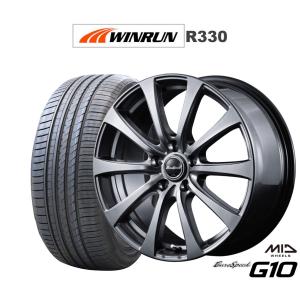 サマータイヤ ホイール4本セット MID ユーロスピード G-10 WINRUN ウインラン R330 205/50R17｜carport-maluzen