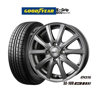 サマータイヤ ホイール4本セット BADX D,O,S(DOS) SE-10R plus グッドイヤー エフィシエント グリップ エコ EG01 165/65R14｜carport-maluzen